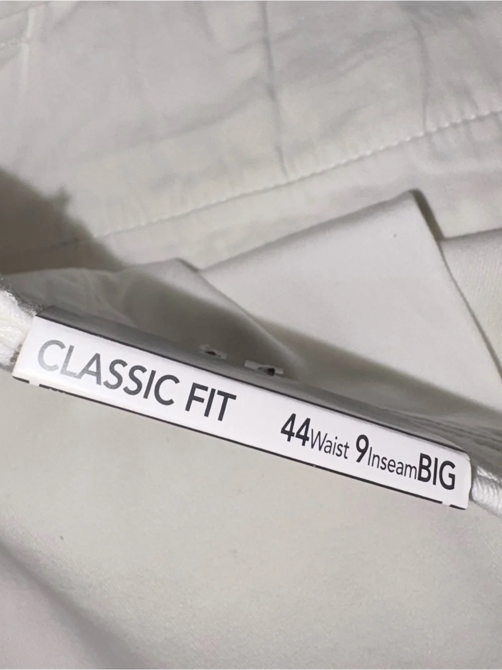 Roundtree & Yorke Mens Big & Tall Shorts 44 White Classic Fit NWT